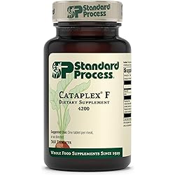Standard Process Cataplex F - Whole Food Supplement, Thyroid Support, Metabolism, Skin Health, and Hair Health with Vitamin B6, Iodine, Flaxseed Oil - 360 Tablets