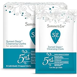 Summer's Eve Cleansing Cloths, Sunset Oasis, 16 count