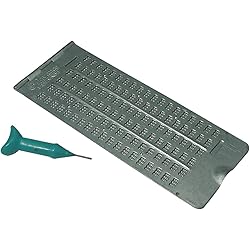 Braille Slate- 6 Lines x 19 Cells with Stylus