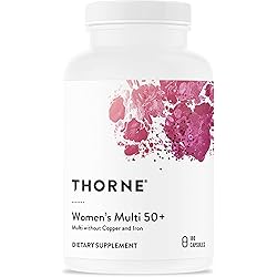 Thorne Women's Multi 50 Daily Multivitamin Without Iron and Copper for Women - Comprehensive, Foundational Support - Bone and Immune System Health - Gluten-Free - 180 Capsules - 30 Servings