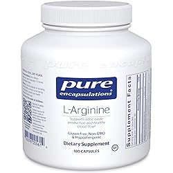 Pure Encapsulations L-Arginine | Supplement to Support Nitric Oxide Production, Immune Support, Memory, Heart Health, and Healthy Blood Flow | 180 Capsules