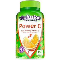 vitafusion Power C Gummy Immune Support with vitamin C, Delicious Orange Flavor, 150ct 50 day supply, from America’s Number One Gummy Vitamin Brand Marketing