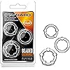 Blush Genuine Stay Hard - Super Elastic Erection Enhancing Beaded C Rings Set - One Size Fits All - Sex Toy for Men - Clear