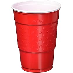 Hefty Easy Grip Party Cups, Red, 50 Count