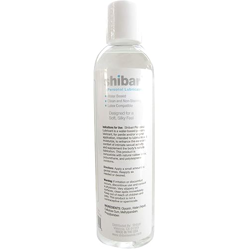 Shibari Personal Lubricant - Water Based 8oz Bottle