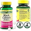 Black Cohosh Menopause Support 40 mg 100 ct from Spring Valley Vitamin Pouch and Guide to Supplements