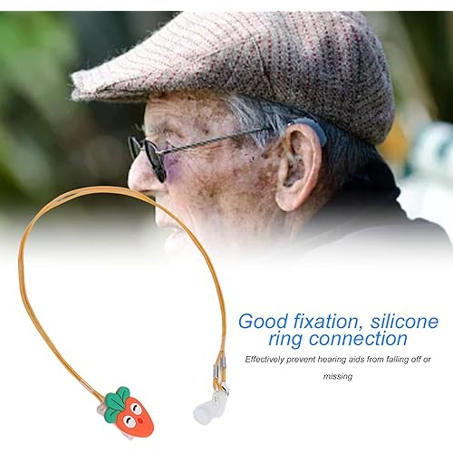 Holder, Good Fixation Binaural Cute Carrot Accessories Nylon Material Binaural Hearing Aids Anti Lost Lanyard for Kids for The Old for Travel