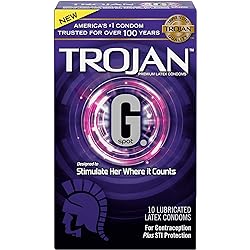 Trojan G. Spot Premium Lubricated Condoms - 10 count