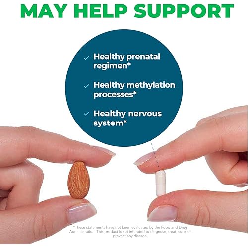Seeking Health L-5-MTHF Capsules, Supports Healthy Methylation, Easily Absorbed Methyl Folate Supplement, Supports Healthy Nervous System, MTHFR Support Supplement, 1,700 mcg DFE, 60 Vegetarian Capsules