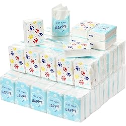 100 Packs Pocket Sized Travel Facial Tissues for Your Happy Tears 3 Ply Tissues Travel Size Pocket Tissues Portable Individual Tissue Packs for Wedding Bridal Party Birthday Graduation Ceremony