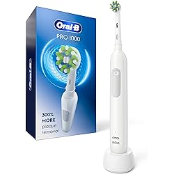 Oral-B Pro 1000 Power Rechargeable Electric Toothbrush Powered by Braun ,1 count , White Packaging may vary