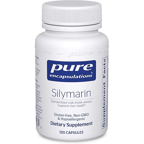 Pure Encapsulations Silymarin | Milk Thistle Extract Supplement for Liver Support and Antioxidant Activity | 120 Capsules