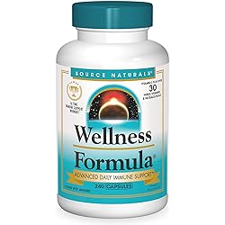 Source Naturals Wellness Formula Bio-Aligned Vitamins & Herbal Defense For Immune System Support - Dietary Supplement & Immunity Booster - 240 Capsules