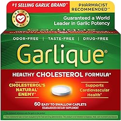 Garlique Caplets 60 Tablets 60 Count Pack of 1