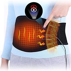 Waist Heating Pad,DOACT 5V Electric Heating Pad USB Heat Waist Belt Hot Compress Therapy for Menstrual Abdomen Cramps for Lower Back Pain Relief