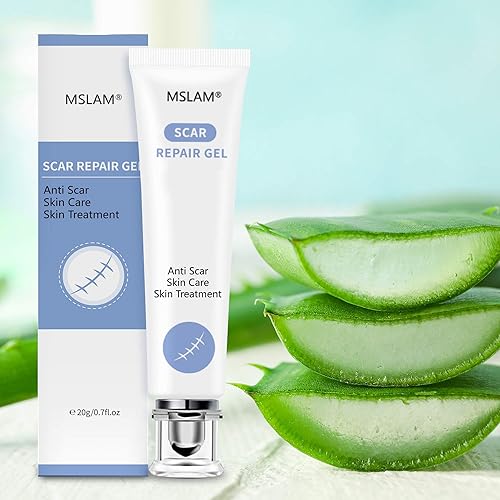 Advanced Scar Removal Gel for Old and New Scars, Acne Scars, Surgery Scars, Scars from Burns, Cuts, and Other Injuries Repair, Face and Body Skin Repair Gel, 20g