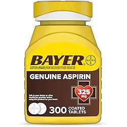 Genuine Bayer Aspirin, 325mg Coated Tablets, 300ct