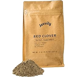 Jovvily Red Clover Herb Powder - 4 oz - Always Pure - No Fillers Or Additives - Herbal Supplement Powder