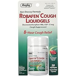 Robafen Cough Liquidgels Dextromethorphan HBr, USP 15mg, 20 Liquidgels 12 Packs