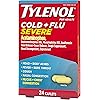 Tylenol Cold Flu Severe Medicine Caplets for Fever, Pain, Cough & Congestion, 24 ct