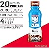 Muscle Milk Zero Protein Shake, Vanilla Crème, 11.16 Fl Oz Bottle, 12 Pack, 20g Protein, Zero Sugar, 100 Calories, Calcium, Vitamins A, C & D, 4g Fiber, Energizing Snack, Workout Recovery, Packaging May Vary