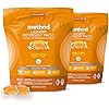 Method Laundry Detergent Packs, Hypoallergenic Formula & Plant-Based Stain Remover Solution that Works in Hot & Cold Water, Ginger Mango Scent, 42 Packs per Bag, 2 Pack 84 Loads, Packaging May Vary