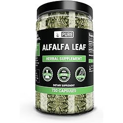 Pure Original Ingredients Alfalfa Leaf 730 Capsules No Magnesium Or Rice Fillers, Always Pure, Lab Verified