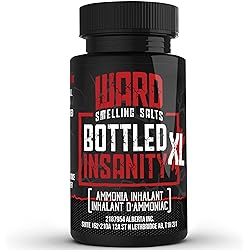 Ward Smelling Salts - Bottled Insanity - Insanely Strong Ammonia Inhalant for Athletes | Smelling Salt for Athletes - Powerlifting Hockey Football Weight Lifting and More | Insane Smelling Salt