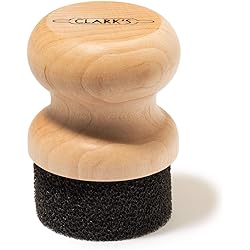 CLARK'S Cutting Board Oil & Wax Applicator - Round Wood Applicator for Mineral Oil on Wooden Butcher Blocks, Bamboo, and Utensils – USA Maple Construction – Kitchen Countertops Food Safe