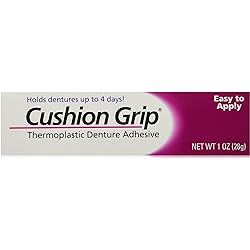 Cushion Grip Thermoplastic Denture Adhesive - 1 oz Pack of 2