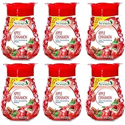 Home Select Gel Pearl Beads Air Freshener Apple Cinnamon - Eliminates Odors - Made with Natural Essential Oils - 10 Oz. Each Pack of 6