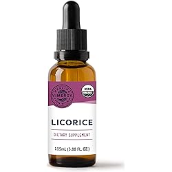 Vimergy USDA Organic Licorice Root Extract – Sublingual Alcohol Free Licorice Root Drops – Supports Digestive System & Respiratory Health - Gluten-Free, Non-GMO, Vegan & Paleo Friendly 115 ml