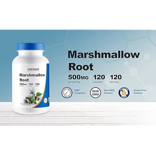 Nutricost Marshmallow Root 500mg, 120 Vegetarian Capsules - Gluten Free & Non-GMO