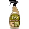 Granite Gold Shower Cleaner Spray for Quartz, Granite, Marble, Ceramic, and Other Stone Tub Surfaces, Made in the USA, 24 Ounces, Gold
