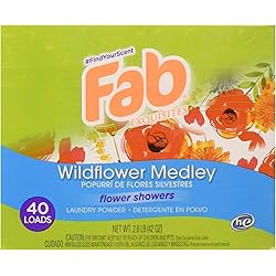 Fab Wild Flower Medley Powder Laundry Detergent 2.6 lbs