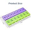 DANYING Large Pill Organizer 2 Times a Day, Weekly Pill Box 2 Per Day, AM PM Pill Case, Pill Container 7 Day, Vitamin Case Twice a Day