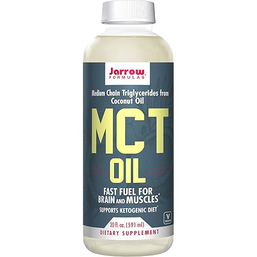 Jarrow Formulas MCT Oil, Fast Fuel for Brain and Muscle, 20 Fl. Oz