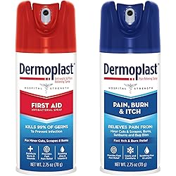 Dermoplast Bundle: Pain, Burn & Itch Relief Spray Dermoplast First Aid Spray Bundle, 2.75 oz Each