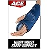 ACE Brand Night Wrist Sleep Support, Adjustable Wrist Brace, Cushioning Beads and Palmar Splint, Sleep Support for Left and Right Wrist, One Size Fits Most