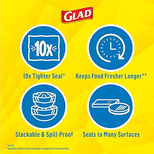 Glad® Press'n Seal® Plastic Food Wrap - 100 Square Foot Roll - 3 Pack Package May Vary