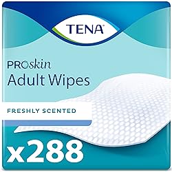 Tena ProSkin Ultra Adult Wipes, 6 pks of 48 Each, 288 ct