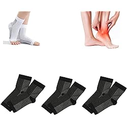 3Pairs Soothe Socks for Neuropathy Pain,Soothesocks for Neuropathy Women Small-Medium, black