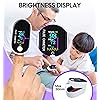 Pulse Oximeter Fingertip FACEIL Digital Blood Oxygen Saturation Monitor for Fast Spo2 Level Reading Heart Rate and Perfusion Index with LED Display Pulse Oximeter Lanyard and Batteries Included