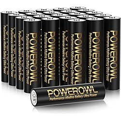 POWEROWL High-Capacity Alkaline AAA Batteries 24 Pack, 1.5v Long Lasting Triple A Battery, 10-Year Shelf Life