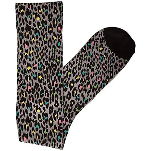 Prestige Medical Soft Comfort Compression Socks, Leopard Grey, 12 Inch, 2 Count