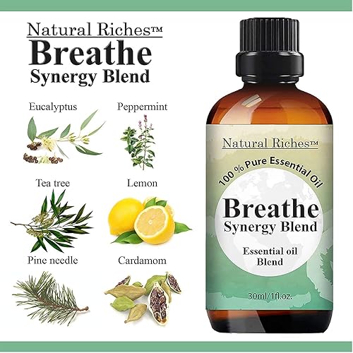 Natural Riches Five Guards and Breathe Synergy Blend a Health Shield Immunity Blend and Stuffiness Relieving Blend - 2x30 ml