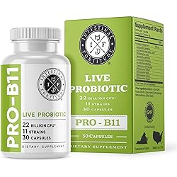 Intestinal Fortitude PRO-B11 Probiotics for Men and Women - 22 Billion CFU, Daily Probiotic Supplement for Gut Health - Digestive Health Immune Support - Gluten Free, Dairy Free 30 Capsules