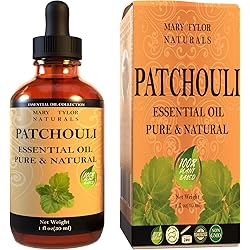 Patchouli Essential Oil 4 oz by Mary Tylor Naturals 100% Pure Essential Oil, Therapeutic Grade, Pogostemon cablin
