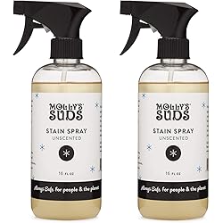 Molly's Suds Natural Laundry Stain Remover Spray | Stain Fighting Power | Earth Derived Ingredients | 16 oz, 2 Pack