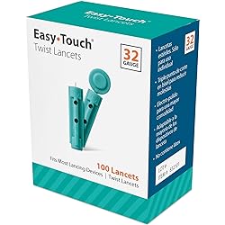 EasyTouch Twist Lancets - 32 G, 100 per Box